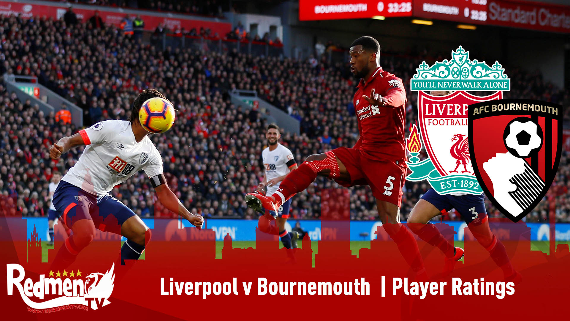 Liverpool v Bournemouth Player Ratings The Redmen TV