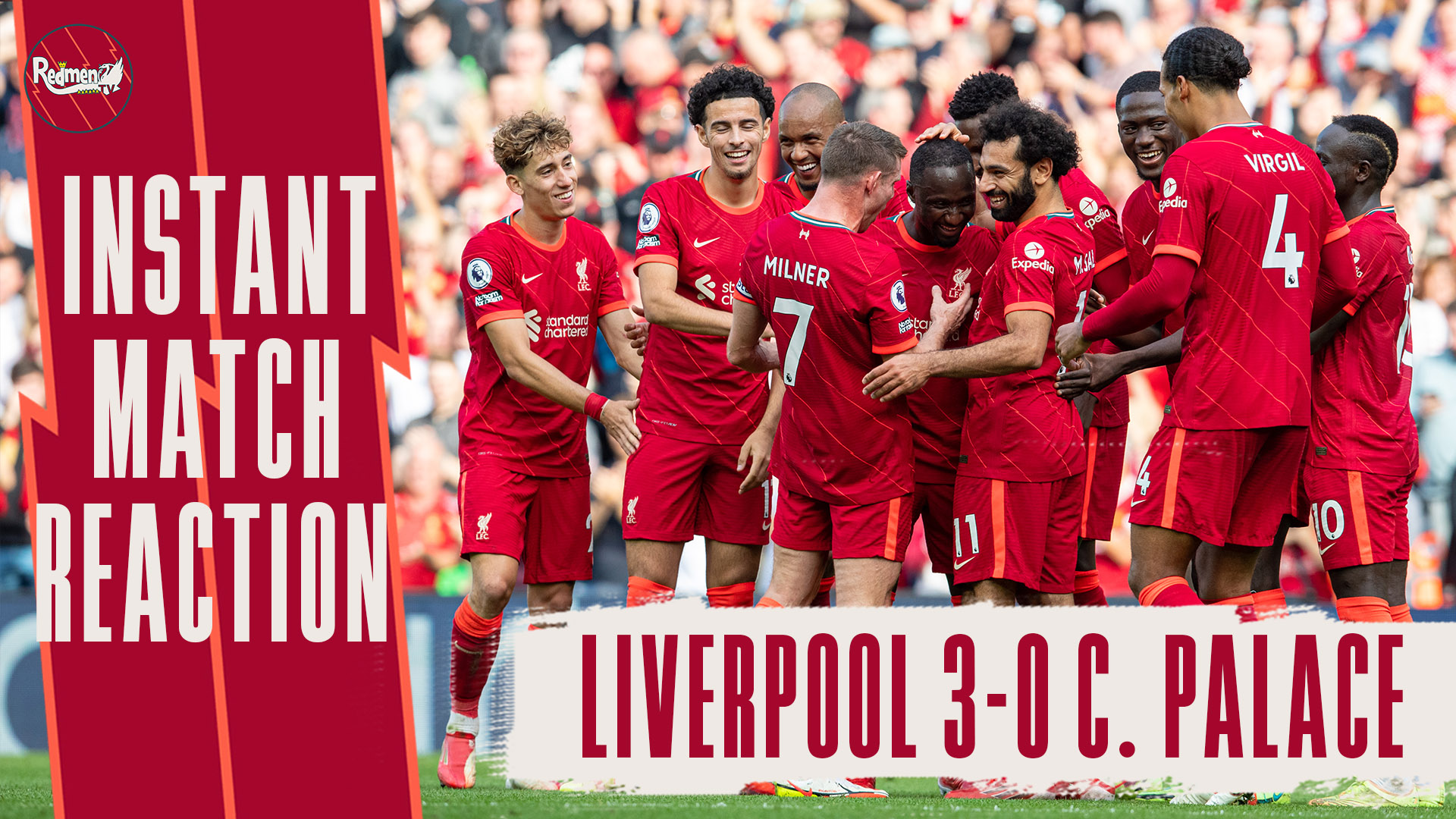 Liverpool 30 Crystal Palace ALL Post Match Content The Redmen TV
