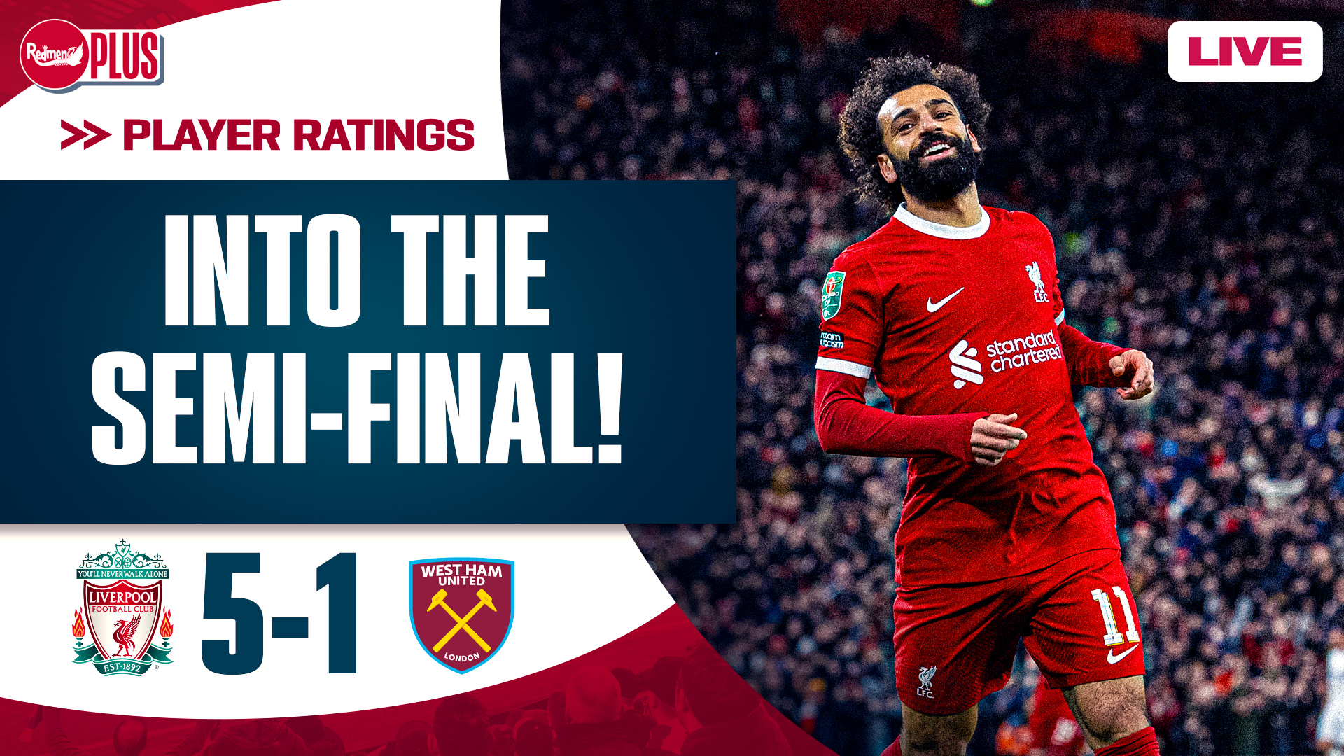 Liverpool 5 1 West Ham EFL Cup Player Ratings The Redmen TV