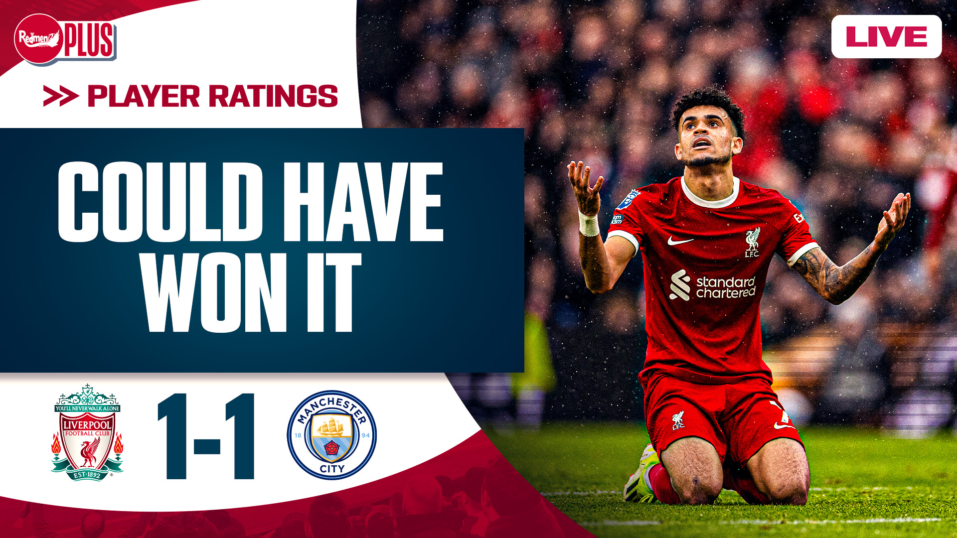 Liverpool 1 1 Manchester City Player Ratings The Redmen Tv