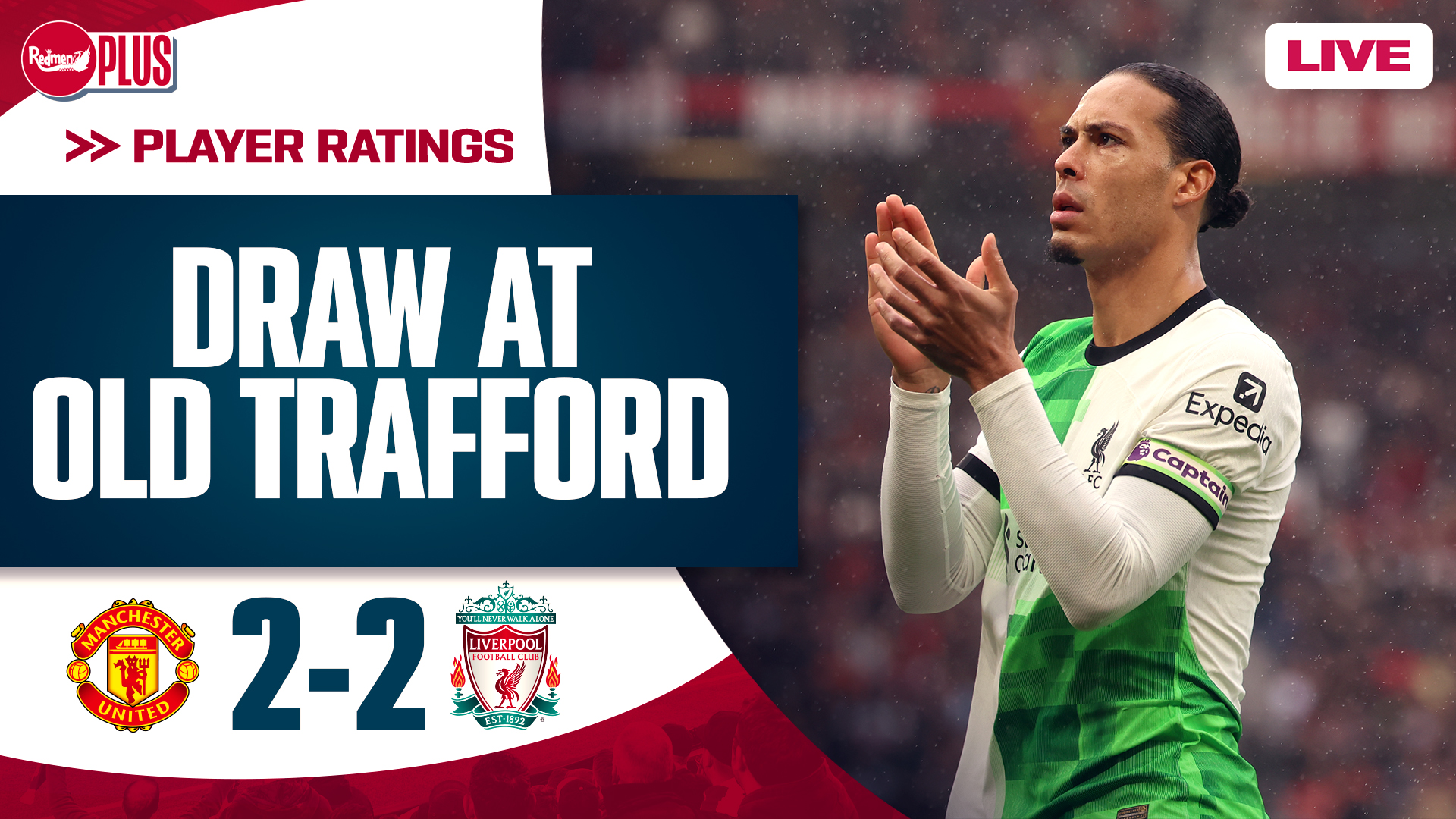 Manchester United 2 2 Liverpool Player Ratings The Redmen Tv